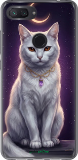 Силіконовий чехол Mystic White Cat Gothic Dark Purple Gold для Xiaomi Mi 8 Lite - 6805u-1585 изображение 