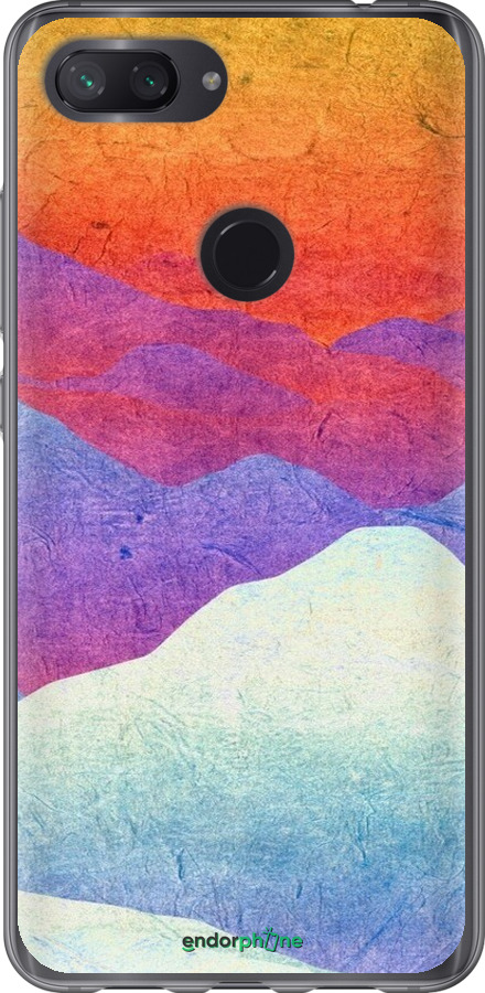 2D пластиковый чехол Горный закат для Xiaomi Mi 8 Lite - 6479t-1585 изображение 