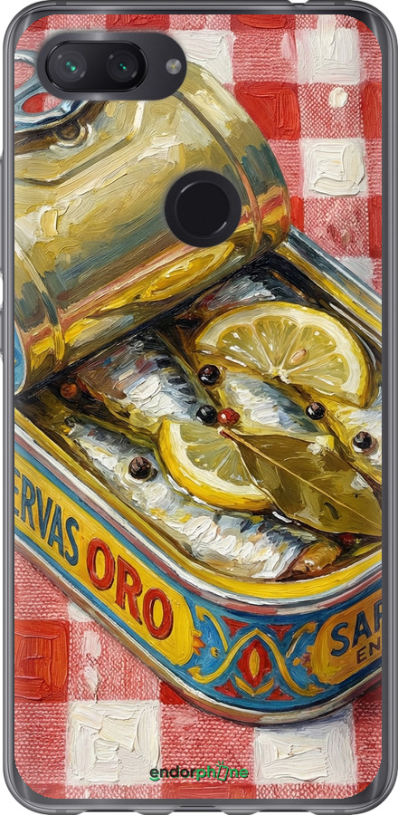 Силиконовый чехол Vintage Sardine Tin Phone для Xiaomi Mi 8 Lite - 6772u-1585 изображение 