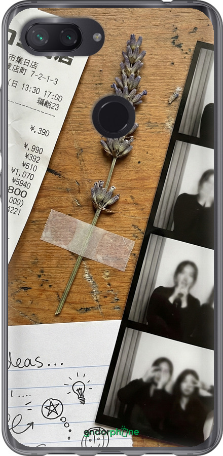 Силиконовый чехол Aesthetic Scrapbook Collage для Xiaomi Mi 8 Lite - 6773u-1585 изображение 