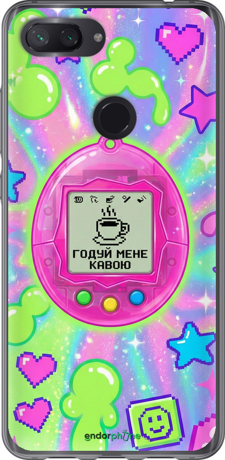 Силіконовий чехол Y2K Aesthetic Retro Pet: Годуй мене кавою для Xiaomi Mi 8 Lite - 6784u-1585 изображение 