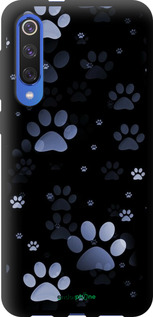 TPU чехол З синіми відбитками лап для Xiaomi Mi 9 SE - 6441b-1674 изображение 