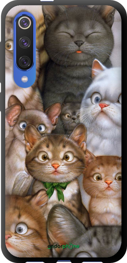 

TPU чорний чохол "Коти" для Xiaomi Mi 9 SE