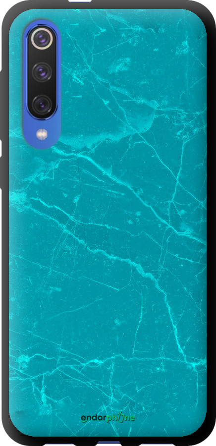 

Coque du TPU noir "Marbre bleu v2" pour Xiaomi Mi 9 SE, Blanc