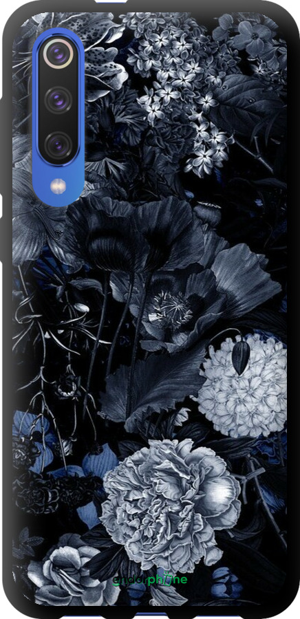TPU чехол Абстрактный цветочный рисунок в синих тонах для Xiaomi Mi 9 SE - 6539b-1674 изображение 