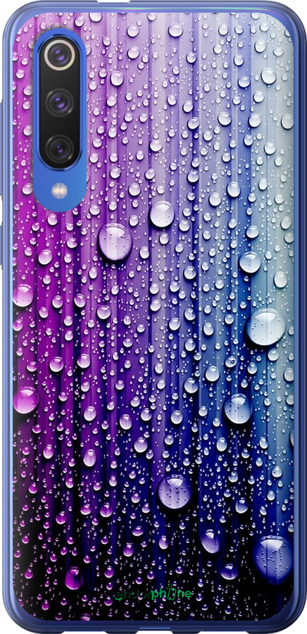 

Силіконовий чохол "Краплини води" для Xiaomi Mi 9 SE, Синій