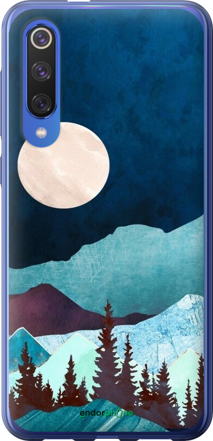 2D пластиковый чехол Горная идиллия ночной пейзаж для Xiaomi Mi 9 SE - 6488t-1674 изображение 