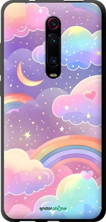 TPU чехол Облака и радуга для Xiaomi Redmi K20 - 6312b-1817 изображение 
