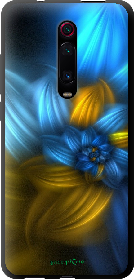 

TPU чорний чохол "Візерунок 46" для Xiaomi Mi 9T Pro, Синій