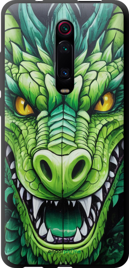 TPU чехол Зелений дракон для Xiaomi Mi 9T - 5816b-1815 изображение 