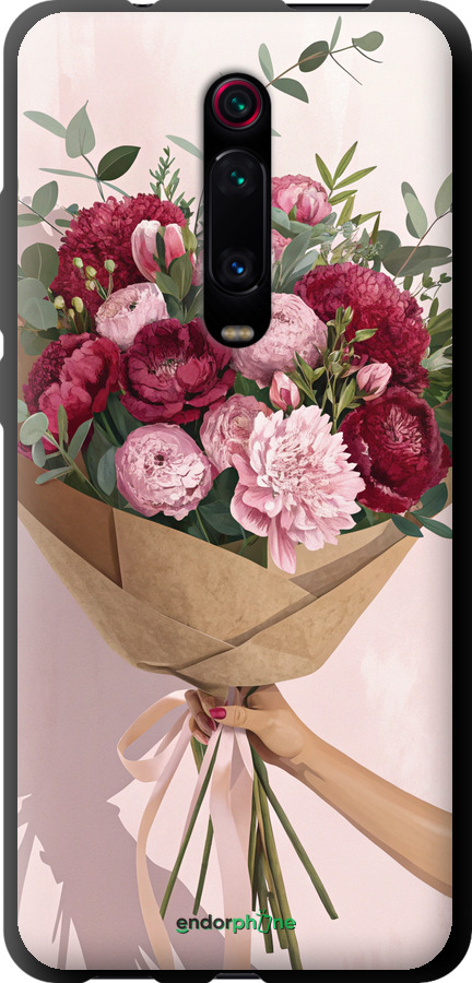 TPU чехол Пионы 1 для Xiaomi Mi 9T Pro - 6705b-1698 изображение 