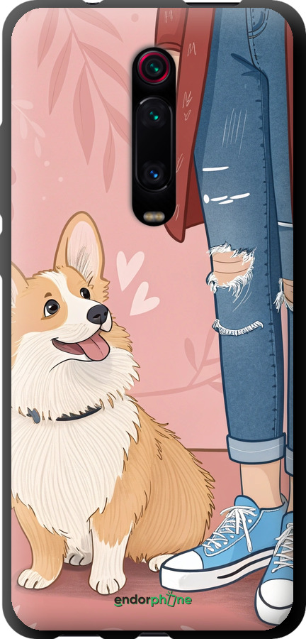 TPU чехол Корги 3 для Xiaomi Redmi K20 Pro - 6707b-1816 изображение 