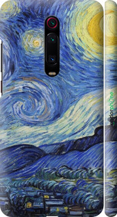 3D пластиковый матовый чехол «Звездная ночь» Винсента Ван Гога для Xiaomi Redmi K20 - 6433m-1817 изображение 