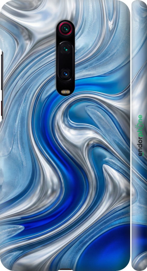 3D пластиковий матовий чехол Liquid Chrome для Xiaomi Redmi K20 Pro - 6781m-1816 изображение 