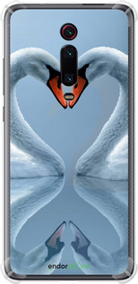 Силикон с усиленными углами чехол Лебеди для Xiaomi Mi 9T - 6007sp-1815 изображение 