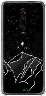 Силикон с усиленными углами чехол Минималистический горный пейзаж для Xiaomi Mi 9T Pro - 6438sp-1698 изображение 