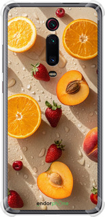 Силіконовий протиударний с посиленими кутами чехол Фрукти 3 для Xiaomi Mi 9T - 6703sp-1815 изображение 