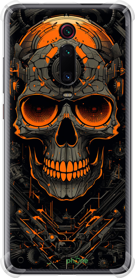Силіконовий протиударний с посиленими кутами чехол Череп для Xiaomi Redmi K20 Pro - 5952sp-1816 изображение 