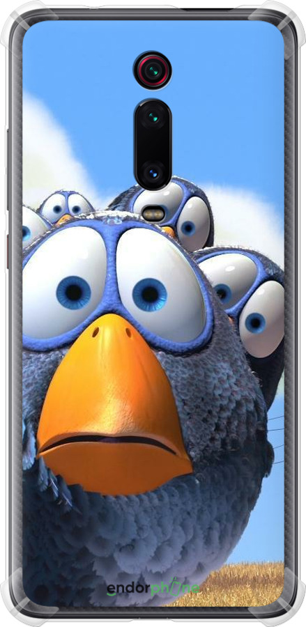 Силіконовий протиударний с посиленими кутами чехол Angry Birds для Xiaomi Mi 9T Pro - 6008sp-1698 изображение 