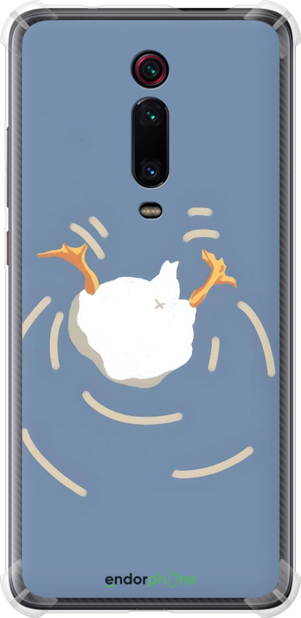 Силикон с усиленными углами чехол Гусь ныряет для Xiaomi Mi 9T - 6275sp-1815 изображение 