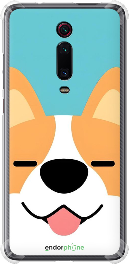 Силіконовий протиударний с посиленими кутами чехол Корги для Xiaomi Mi 9T Pro - 6280sp-1698 изображение 