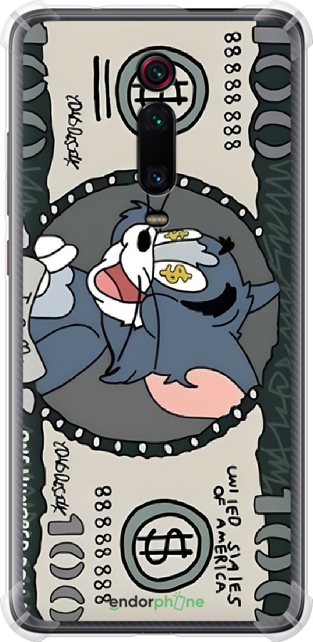 Силикон с усиленными углами чехол Том и джерри для Xiaomi Redmi K20 Pro - 6291sp-1816 изображение 