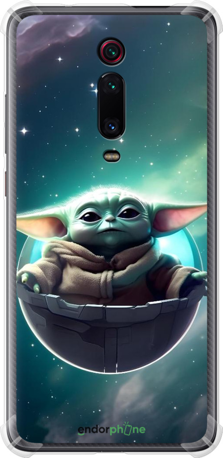 Силіконовий протиударний с посиленими кутами чехол Малышь йода для Xiaomi Mi 9T Pro - 6294sp-1698 изображение 