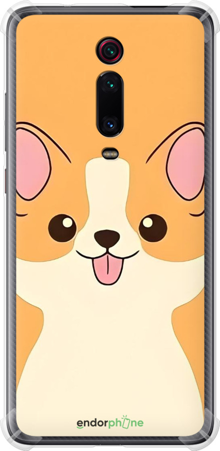 Силикон с усиленными углами чехол Милый пес для Xiaomi Mi 9T Pro - 6296sp-1698 изображение 
