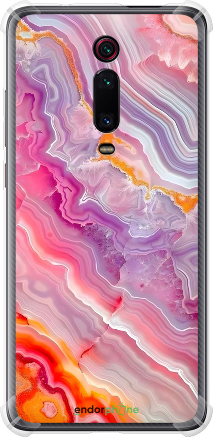 Силикон с усиленными углами чехол Мрамор 2 для Xiaomi Mi 9T Pro - 6307sp-1698 изображение 