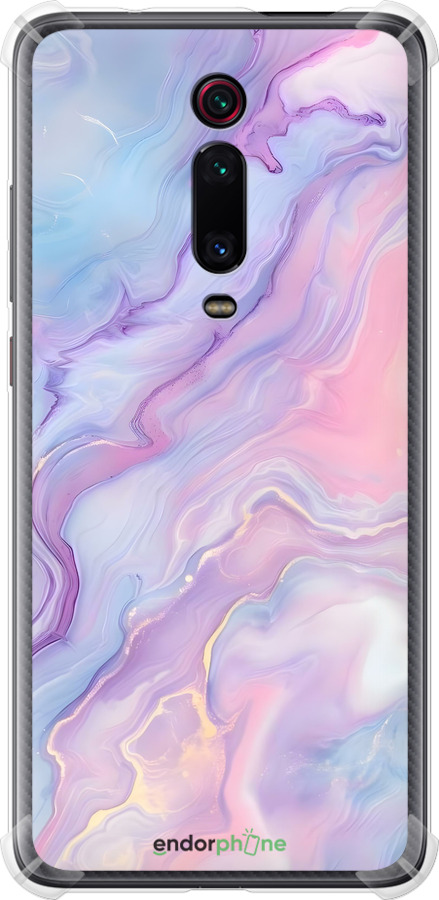 Силіконовий протиударний с посиленими кутами чехол Нежный мрамор для Xiaomi Mi 9T Pro - 6310sp-1698 изображение 