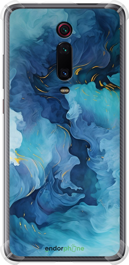 Силикон с усиленными углами чехол Акварель для Xiaomi Mi 9T Pro - 6320sp-1698 изображение 