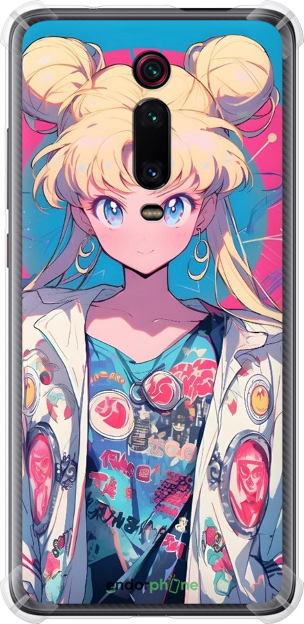 Силикон с усиленными углами чехол Сейлор Мун 2 для Xiaomi Mi 9T Pro - 6351sp-1698 изображение 