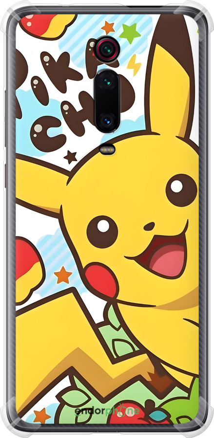Силикон с усиленными углами чехол Пикачу 2 для Xiaomi Redmi K20 Pro - 6391sp-1816 изображение 