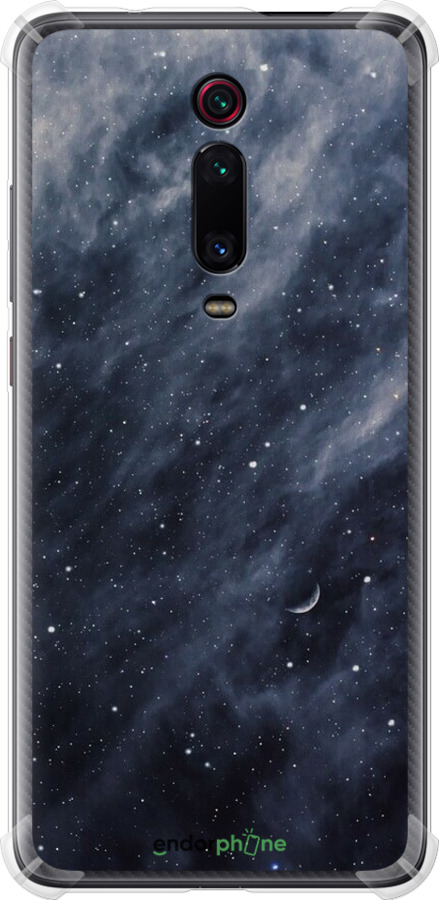Силикон с усиленными углами чехол Голубые облака, Голубая луна для Xiaomi Mi 9T Pro - 6398sp-1698 изображение 