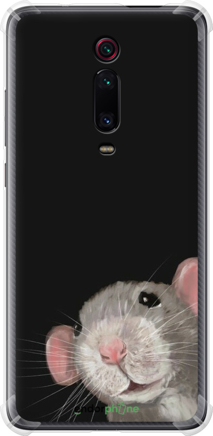 Силіконовий протиударний с посиленими кутами чехол The Peeking Rat для Xiaomi Mi 9T Pro - 6442sp-1698 изображение 