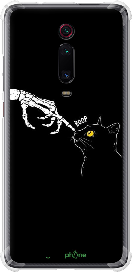 Силіконовий протиударний с посиленими кутами чехол Кішка для Xiaomi Mi 9T Pro - 6505sp-1698 изображение 