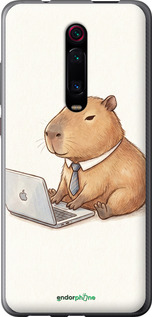 2D пластиковый чехол 'Funny Capybara CEO Working' для Xiaomi Mi 9T Pro изображение 3