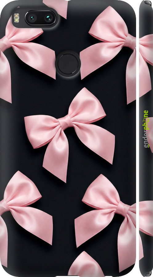 3D пластиковый матовый чехол Coquette Ribbons Dark Coquette для Xiaomi Mi 5X - 6767m-1042 изображение 
