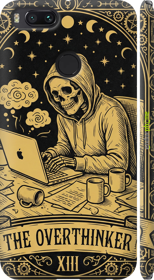 3D пластиковый матовый чехол The Overthinker для Xiaomi Mi A1 - 6774m-1132 изображение 