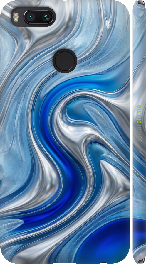 3D пластиковий матовий чехол Liquid Chrome для Xiaomi Mi 5X - 6781m-1042 изображение 
