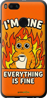 2D пластиковый чехол 'Funny Cat' для Xiaomi Mi A1 изображение 5