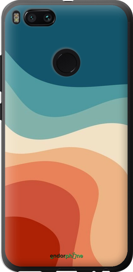 2D пластиковый чехол В стиле ретро с волнами для Xiaomi Mi A1 - 6531t-1132 изображение 