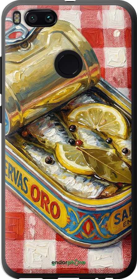2D пластиковый чехол Vintage Sardine Tin Phone для Xiaomi Mi A1 - 6772t-1132 изображение 