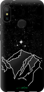 TPU чехол Мінімалістичний гірський краєвид для Xiaomi Redmi 6 Pro - 6438b-1595 изображение 