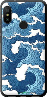 TPU чехол Абстрактний малюнок морських хвиль для Xiaomi Redmi 6 Pro - 6538b-1595 изображение 