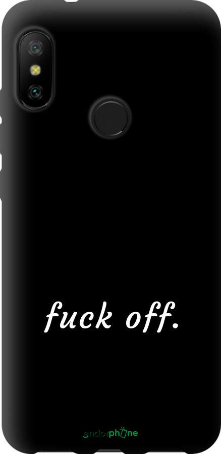 TPU чехол Fuck off для Xiaomi Redmi 6 Pro - 4731b-1595 изображение 