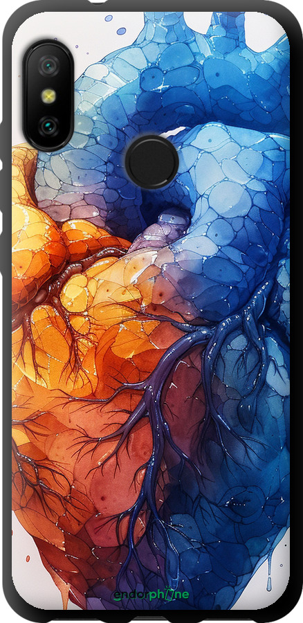 TPU чехол Арт-серце для Xiaomi Redmi 6 Pro - 6034b-1595 изображение 