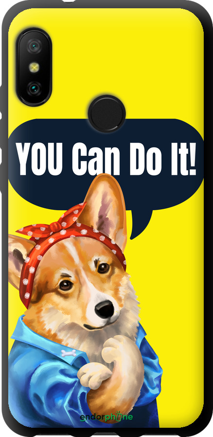 TPU чехол чехол с корги You Can Do It для Xiaomi Redmi 6 Pro - 6184b-1595 изображение 