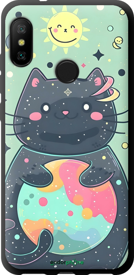 TPU чехол Милый котик для Xiaomi Redmi 6 Pro - 6364b-1595 изображение 
