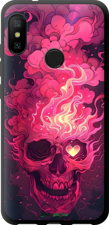 TPU чехол Череп арт для Xiaomi Redmi 6 Pro - 6385b-1595 изображение 